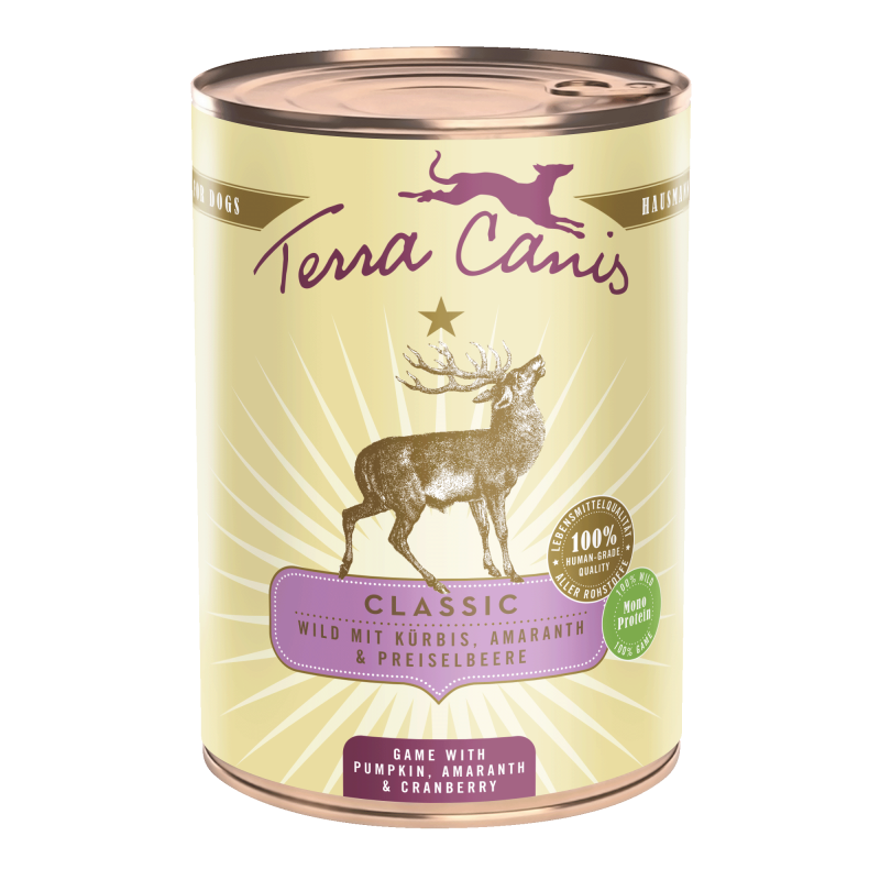 Terra Canis Classic | Wild mit Kürbis, Amaranth und Preiselbeere 400g