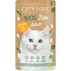 CAT's LOVE Katzen Nassfutter ADULT BIO Huhn - 100 g