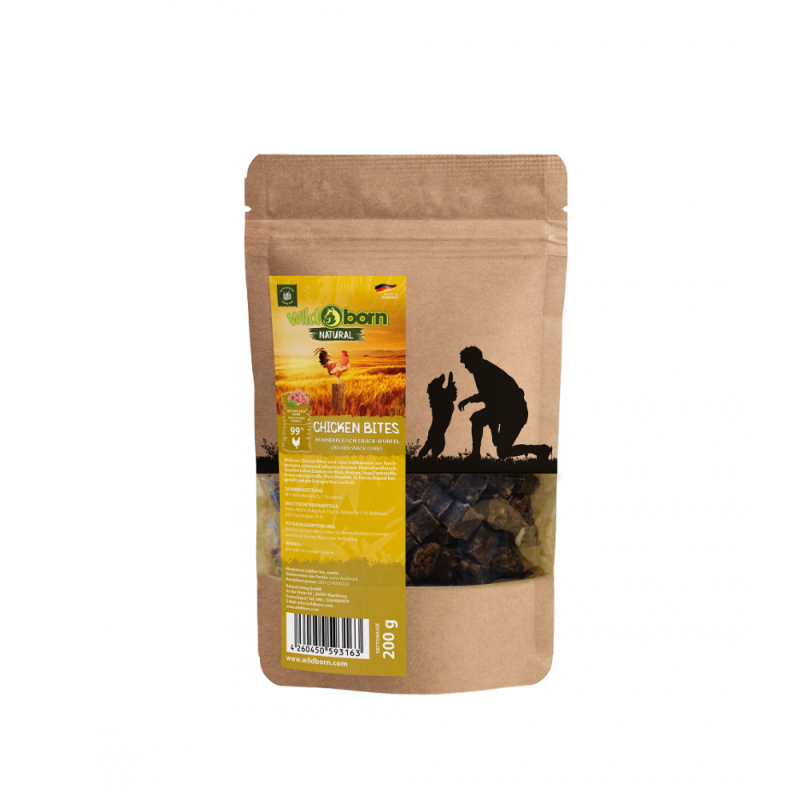 Wildborn Natural Chicken Bites Hundesnack 200 g