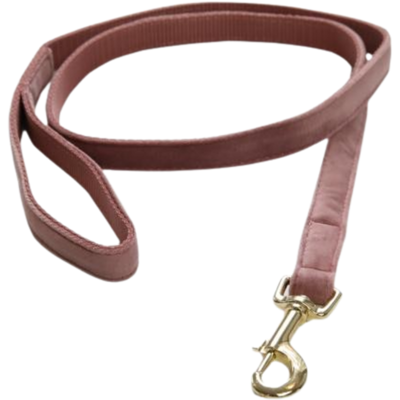 Kentucky Dogwear Hundeleine "Velvet" 120 cm - altrosa