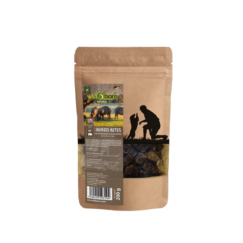 Wildborn Natural Iberico Bites Hundesnack 200 g