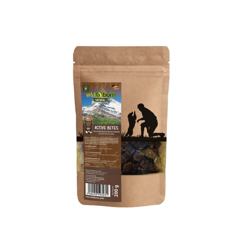 Wildborn Natural Active Bites Hundesnack 200 g