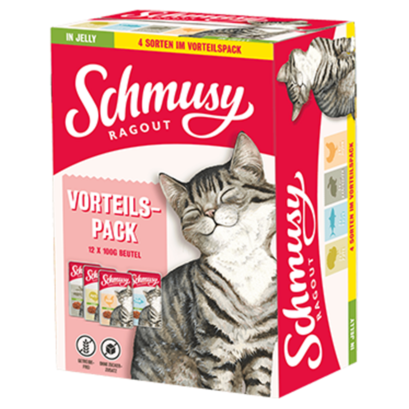 Schmusy Ragout in Jelly Vorteilspack 12x100g - 1,20 kg