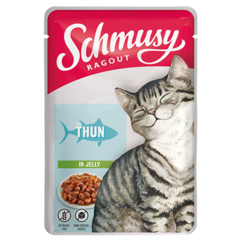 Schmusy Ragout Portionsbeutel 100g - Thun in Jelly