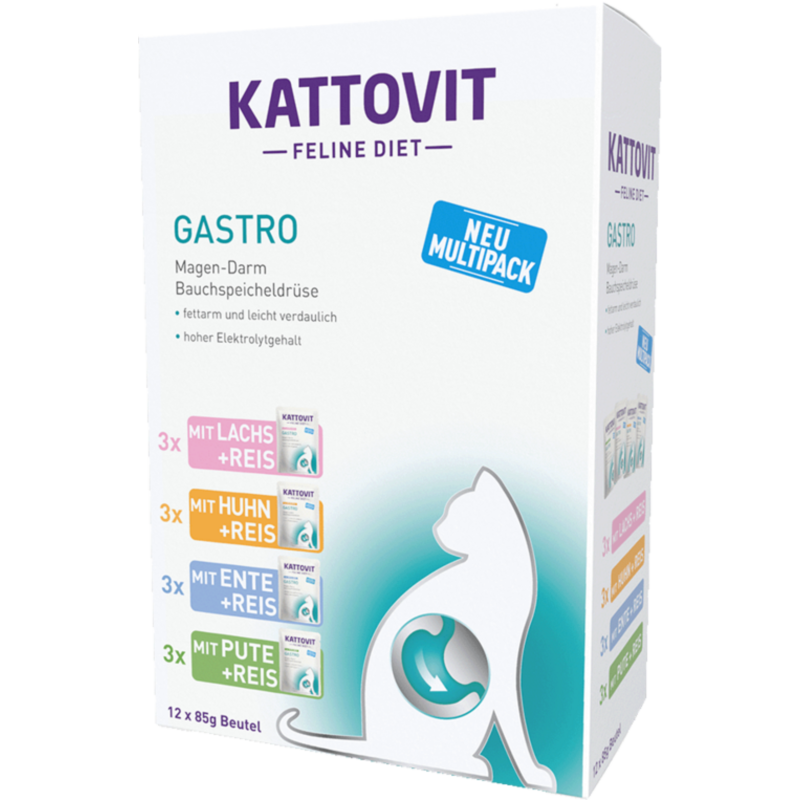 Kattovit Gastro Frischebeutel Multipack 12x85g - 1.020 g