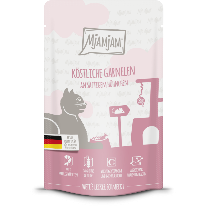 Mjamjam Garnelen und Hühnchen Portionsbeutel - 125 g