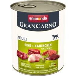 Animonda GranCarno Adult Rind, Kaninchen und Kräuter Dose 800g - 800 g