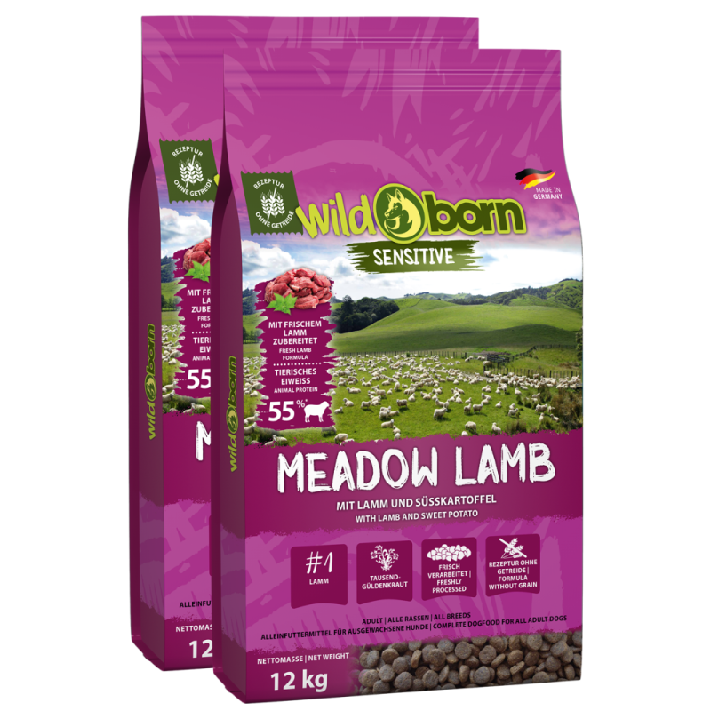 Wildborn Meadow Lamb Doppelpack 2 x 12 kg