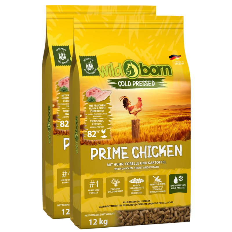 Wildborn Prime Chicken Doppelpack 2 x 12 kg