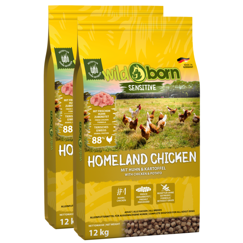 Wildborn Homeland Chicken Doppelpack 2 x 12 kg