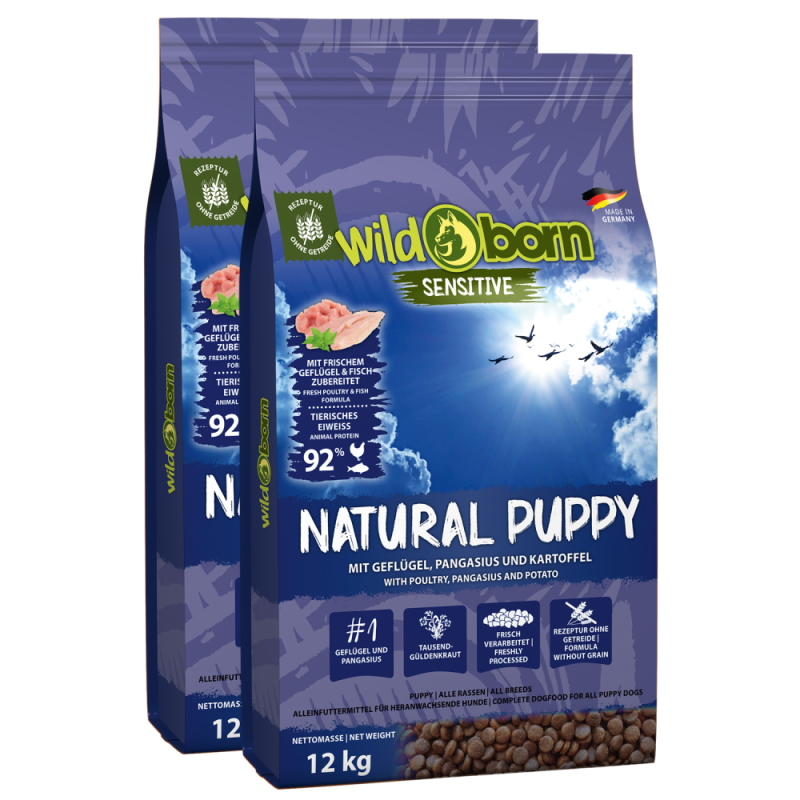 Wildborn Natural Puppy Doppelpack 2 x 12 kg