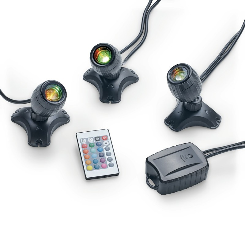 Pontec Teich- und Gartenbeleuchtung PondoStar LED RGBW Set 3