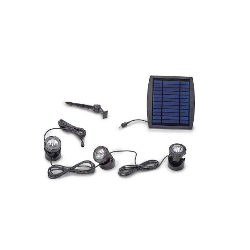 Pontec Solar Teich- und Gartenbeleuchtung PondoSolar LED Set 3