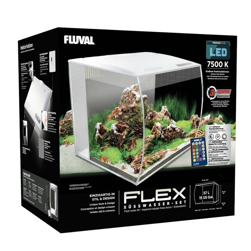 FLUVAL Flex Nano-Aquarium-Set 57 Liter weiß