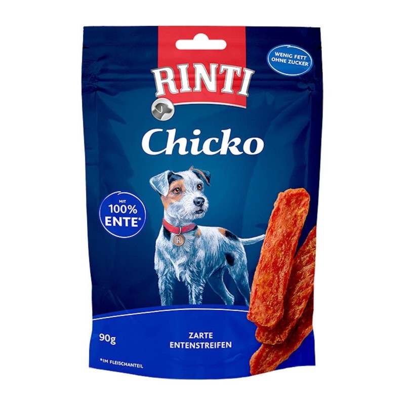 RINTI Chicko 90 Gramm Hundesnack Sparpaket 12 x 90 Gramm Ente