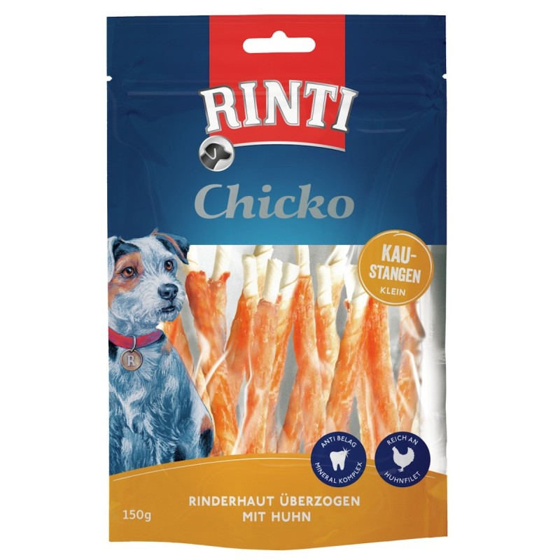 RINTI Chicko Kaustange 150 Gramm Hundesnack 9 x 150 Gramm Huhn Small