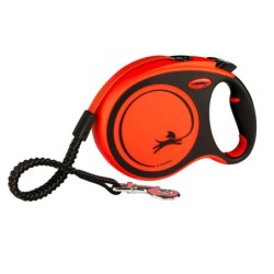 Flexi XTREME Gurt L 8 Meter schwarz/orange Roll-Leine für Hunde