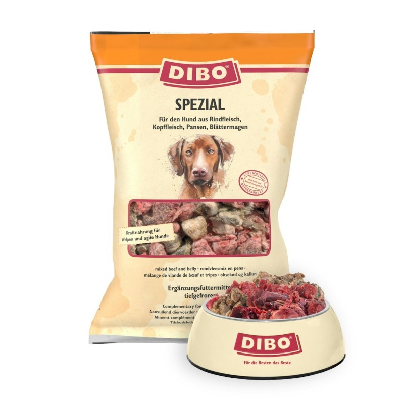 DIBO Spezial Spezialfutter / Frostfutter für Hunde Sparpaket 5 x 2000 Gramm