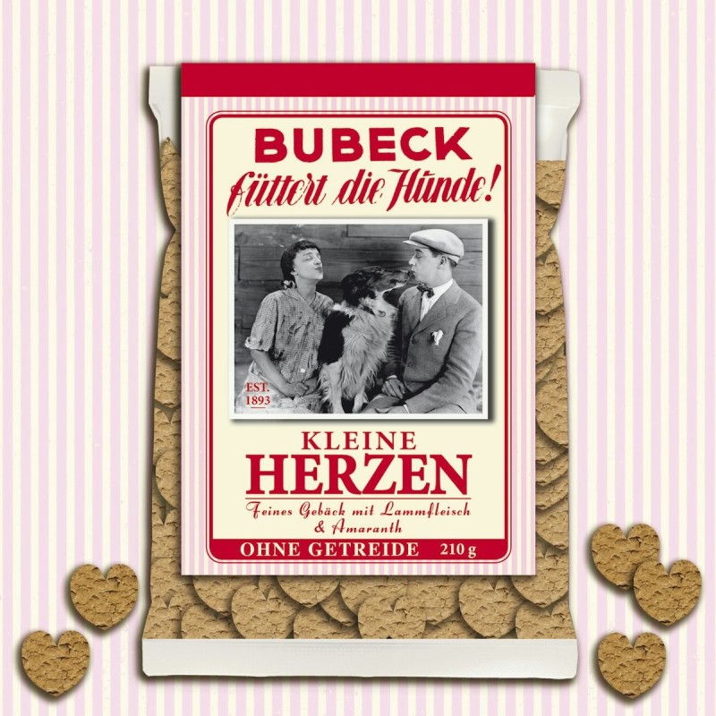 Bubeck Kleine Herzen Hundesnacks 10 x 210 Gramm