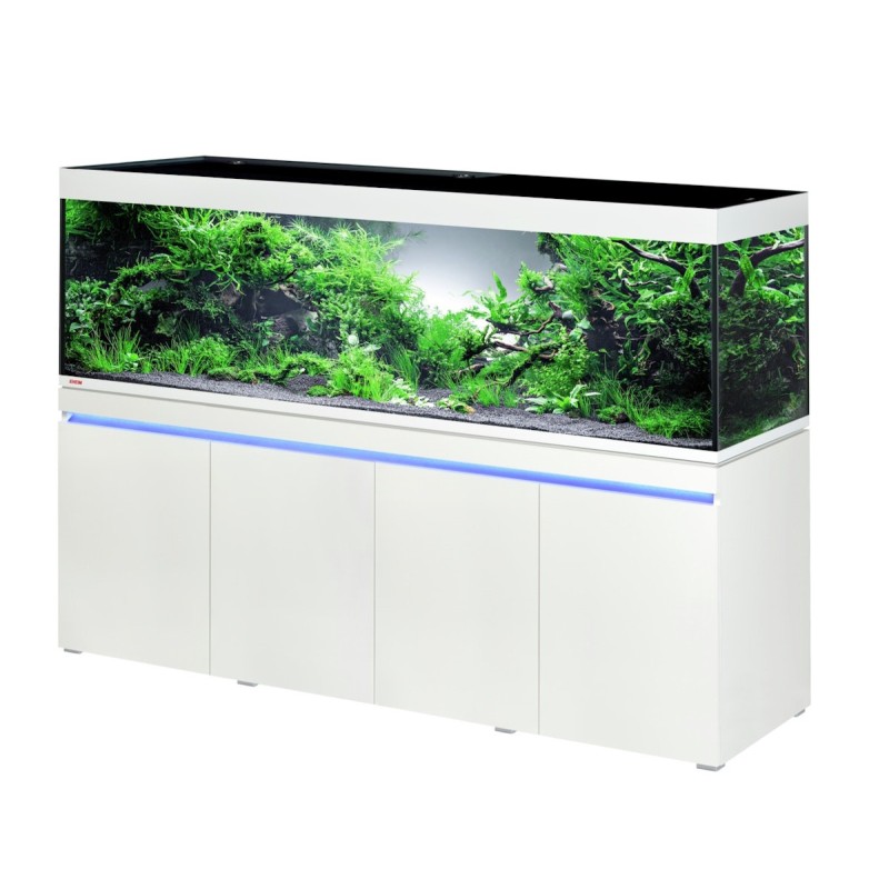 Eheim incpiria 630 Liter LED Farbe alpin Aquarium mit Unterschrank