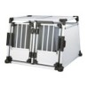 TRIXIE Transportbox doppelt Aluminium M-L 93x88x64cm