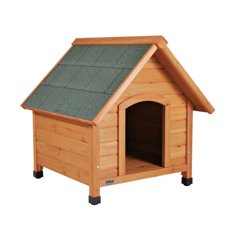 TRIXIE natura Hundehütte Cottage mit Satteldach M 77x88x82cm natur