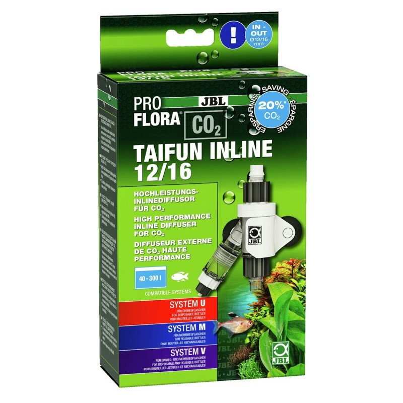 JBL ProFlora CO2 Taifun Inline Aquarienzubehör Ausführung: 12/16