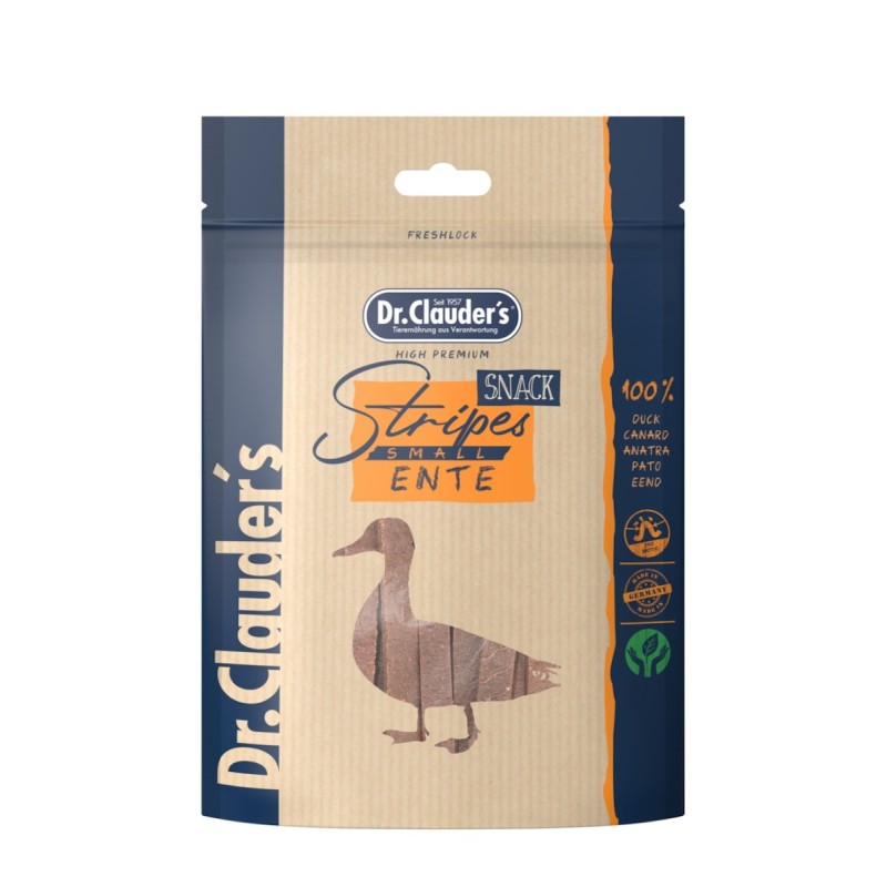 Dr Clauder´s Stripes L 80gx10 Sparpaket 10x80 Gramm Entenfleisch