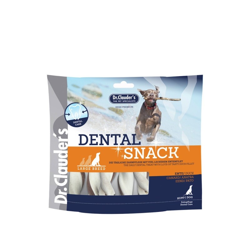 Dr. Clauder's Dental Snack Hundesnacks Ente Large Breed 6 x 500 Gramm