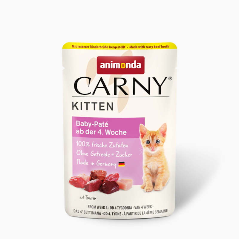 animonda cat Sparpaket 24x85g Baby-Paté Carny Kitten