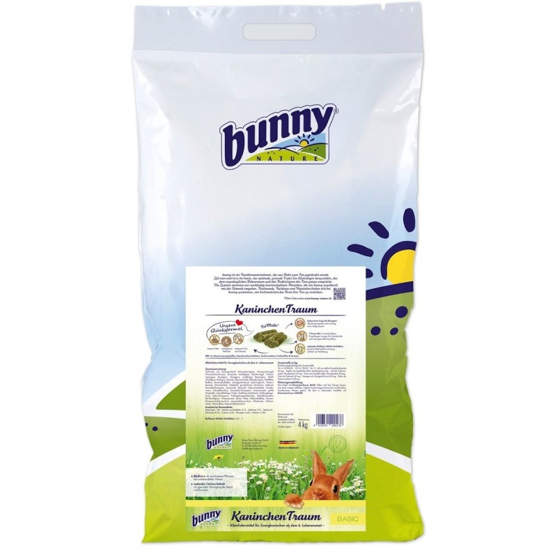 Bunny KaninchenTraum Basic Kleintierfutter 4 Kilogramm