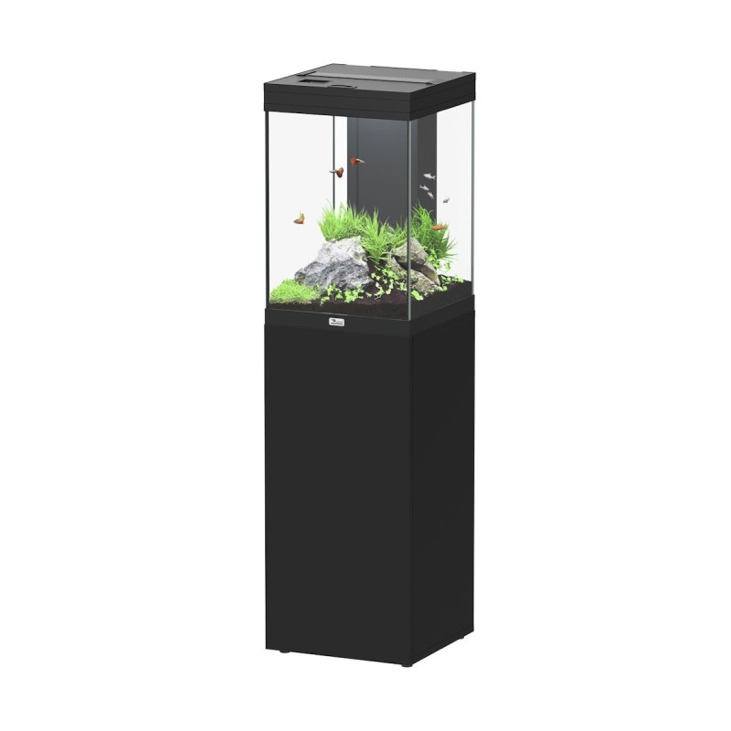 aquatlantis Aqua Tower 96 Kombi Aquarium mit Unterschrank schwarz