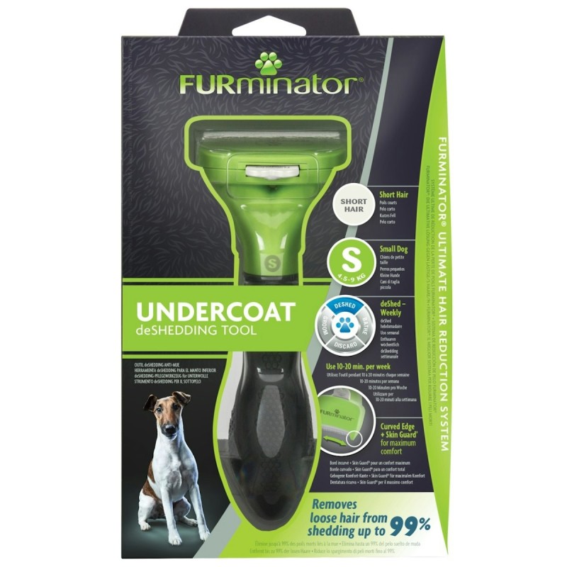 Furminator deShedding Tool Dog Kurzhaar Pflegewerkzeug für Hunde Größe S