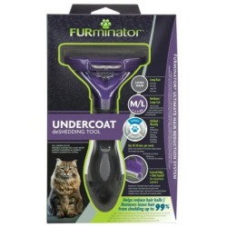 Furminator deShedding Tool Cat Langhaar Pflegewerkzeug für Katzen Größe L