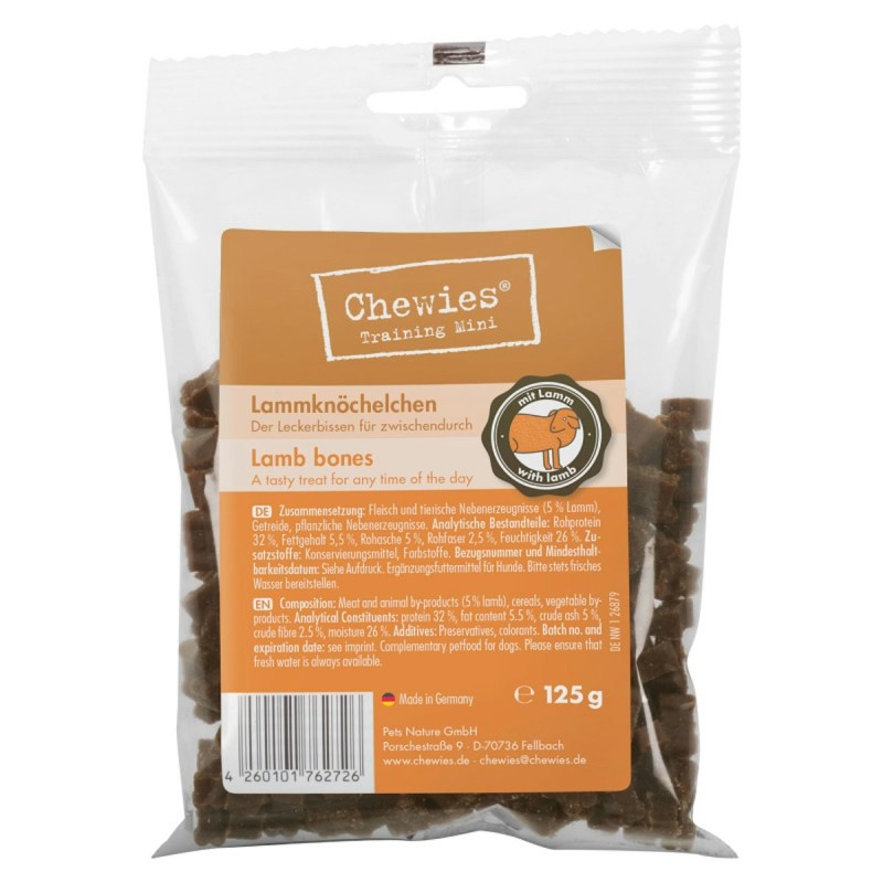 Chewies Mini 125g Hundesnack 12 x 125 Gramm Lamm