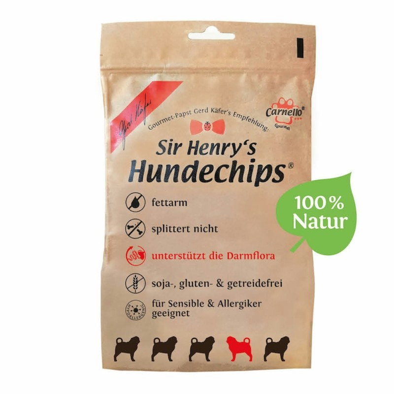 Carnello Sir Henry's Hundechips Hundesnack 20 x 55 Gramm