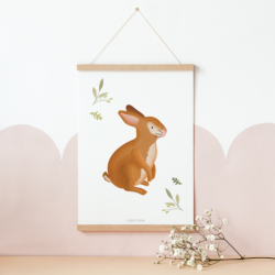 Poster Hase Kinderzimmer -...