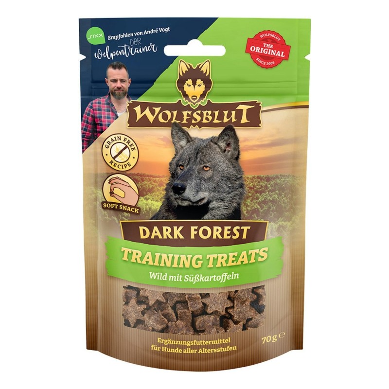 WOLFSBLUT Training Treats 70g Hundesnack 7 x 70 Gramm Wild Duck / Turkey Ente / Truthahn mit Süßkartoffeln