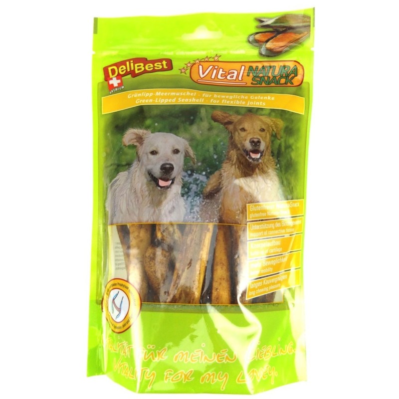 DeliBest Vital Natura 200 Gramm Hundesnack Meermuschel und Glucosamin 6 x 200 Gramm