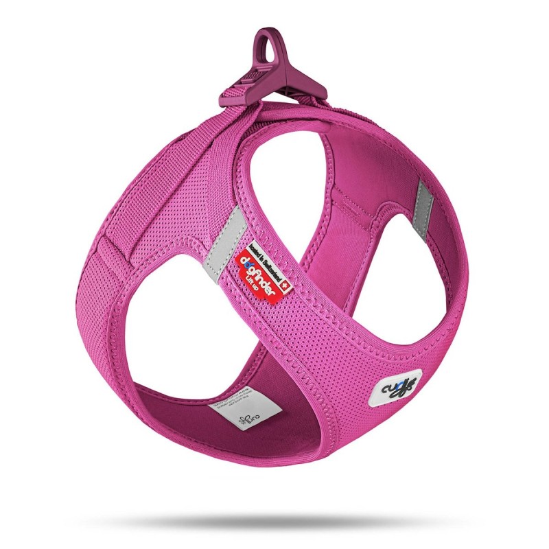 curli Clasp AirMesh Geschirr fuchsia Hundegeschirr Größe S