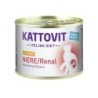 KATTOVIT Feline Diet Niere/Renal 185g Dose Katzennassfutter Diätnahrung Sparpaket 24 x 185 Gramm mit Huhn