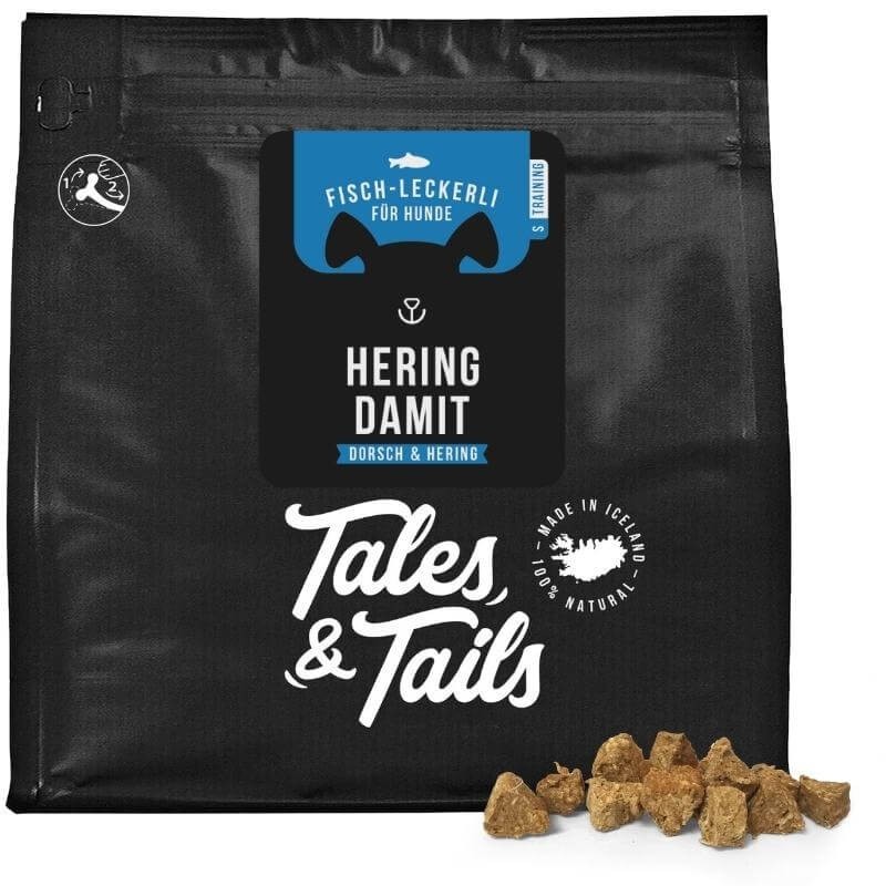 Hering damit - Fisch Leckerli für Hunde mit Hering