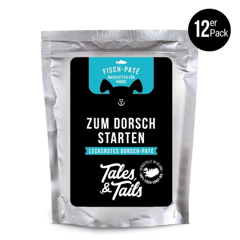 Dorschstarten - Nassfutter für Hunde aus 100% Dorsch