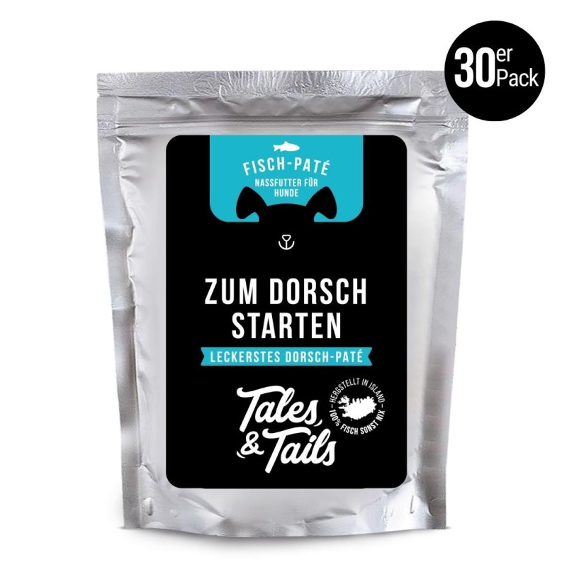 Dorschstarten - Nassfutter für Hunde aus 100% Dorsch