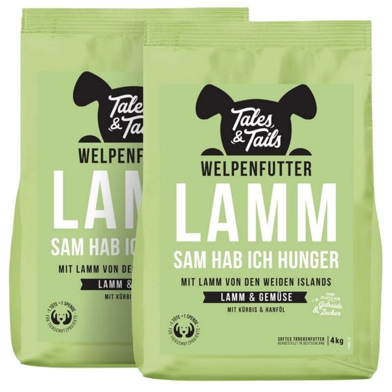 LammSam hab ich Hunger - softes Trockenfutter für Welpen