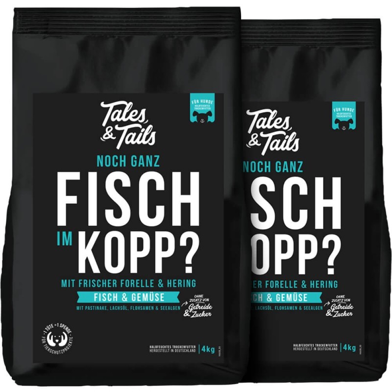 Abo - Noch ganz Fisch im Kopp? - softes Trockenfutter mit Fisch für Hunde