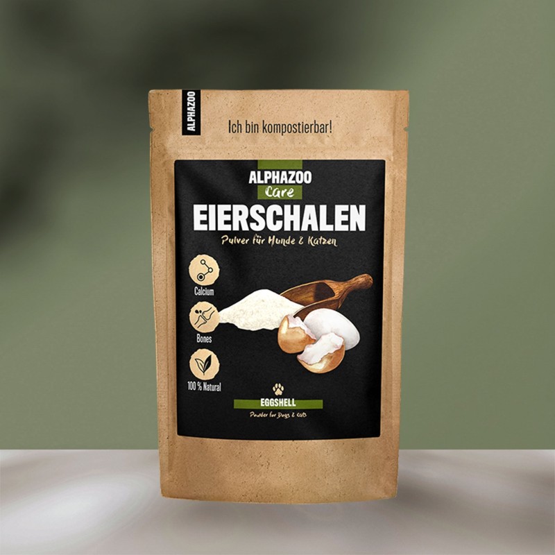 Eierschalenpulver für Hunde / Katzen I Calcium aus Eierschalen 500g