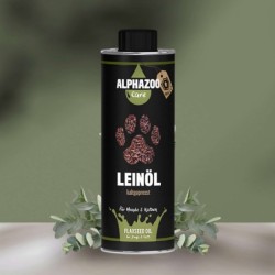 Premium Leinöl für Hunde / Katzen I Omega 3 Leinsamenöl 500ml