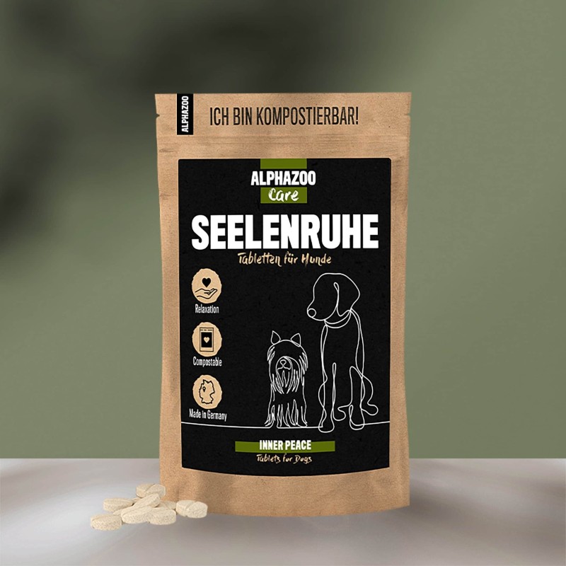 Seelenruhe Tabletten für Hunde I Natürliche Entspannung bei Unruhe 180g