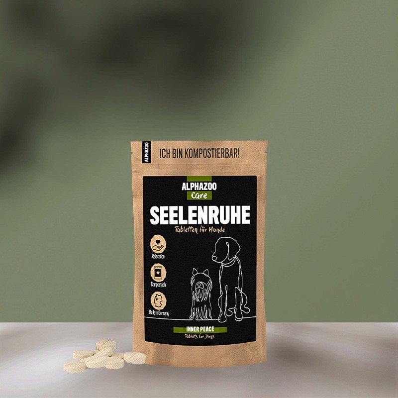 Seelenruhe Tabletten für Hunde I Natürliche Entspannung bei Unruhe 75g